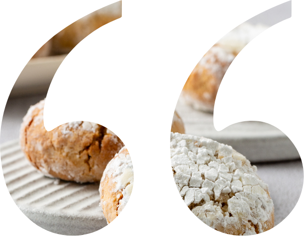 Kosher bread in shape of speech marks